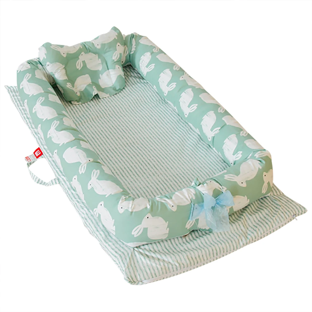 Cama de Viagem Cama para o Bebê Centímetros Alta Qualidade Bebê Cama Portátil Berço Dobrável Lavável Newborn Dormir 100% Algodão 90x55x15 10 High Quality Mamãe e Bebê