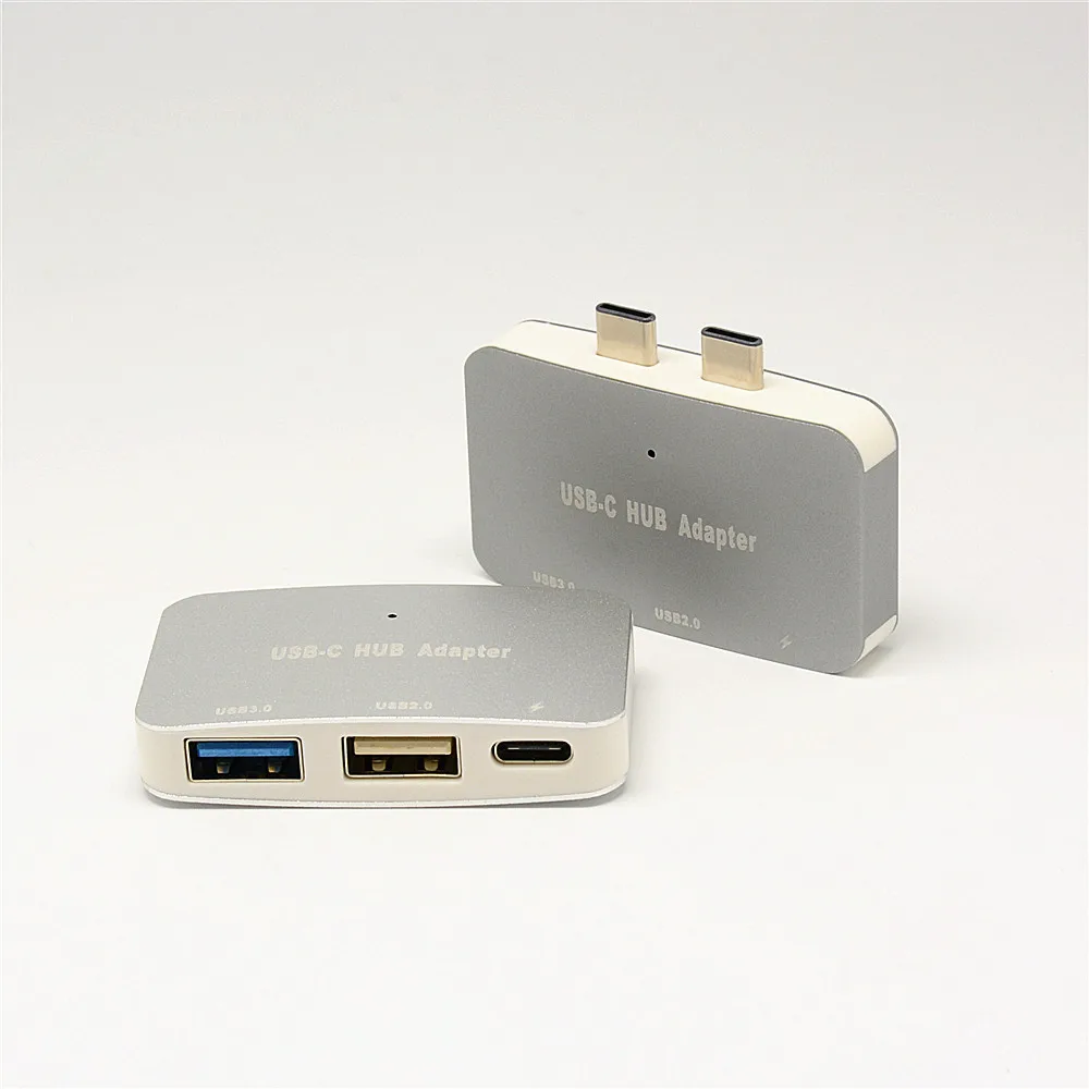 Компьютерный usb-концентратор из сплава высокоскоростной двойной USB 3,1 type-C к USB 3,0/2,0 концентратор+ зарядка PD адаптер для MacBook Pro