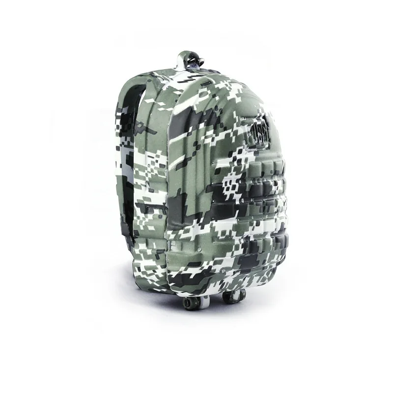  Game Playerunknown's Battlegrounds Military Green Knapsack PUBG Logo Keychain Pendant Cosplay Acces