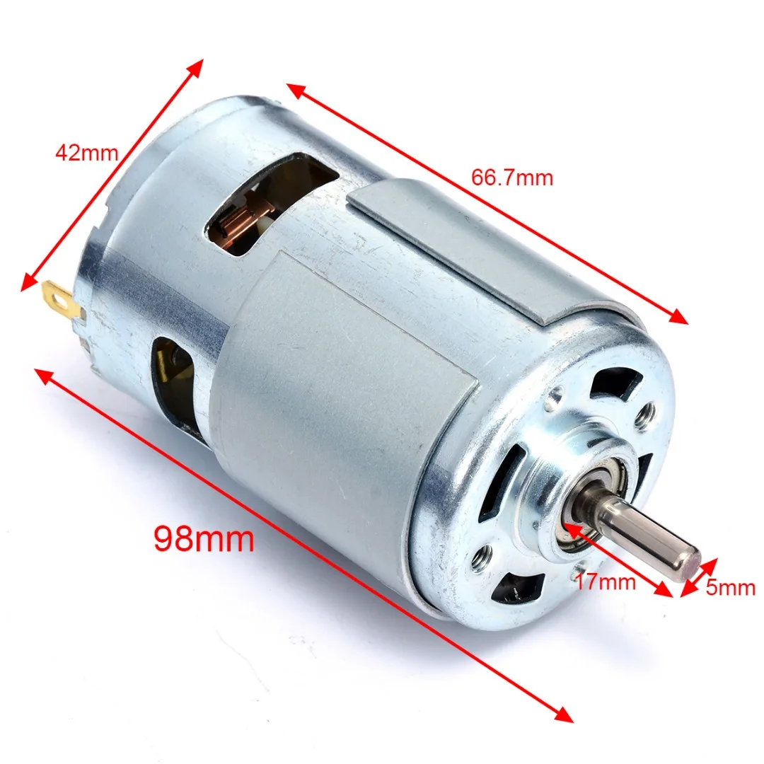 12V 775 Miniature DC Brush Motor Large Torque High Power for Electric Tools