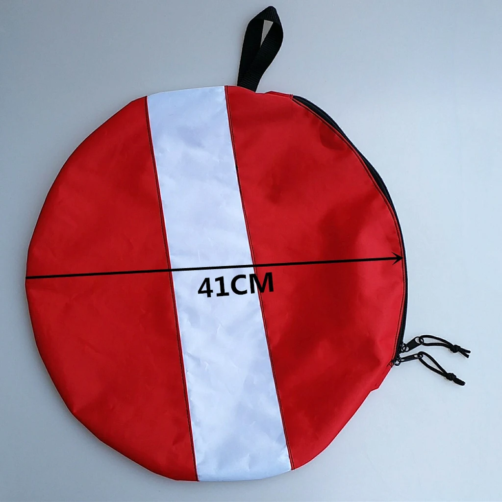 New Arrival Round Zipper Dive Flag Scuba Diving Snorkeling Hose Mouthpiece Regulator Gear Bag Snorkeling Equipment Holder Bag
