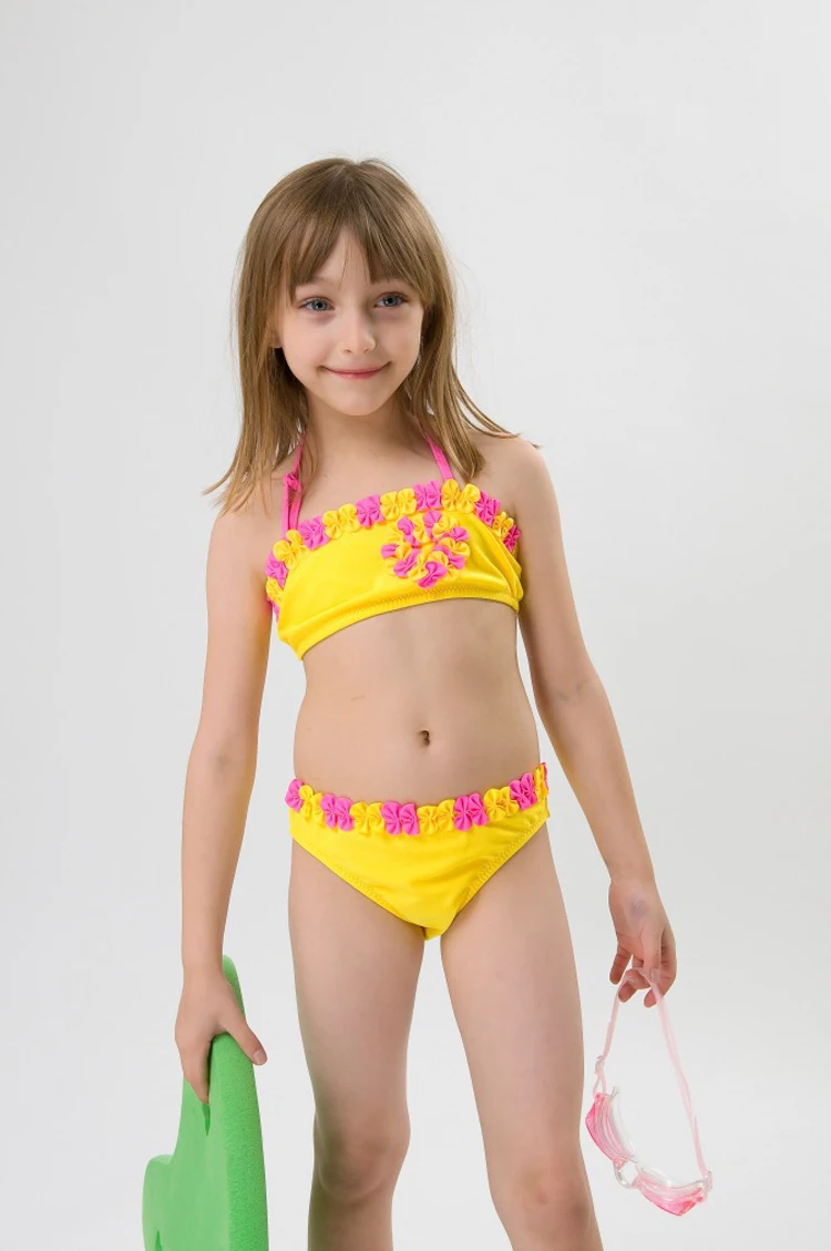 American Style Hawaii 2pcs Colorful Sunshine Waterproof Sexy Girl