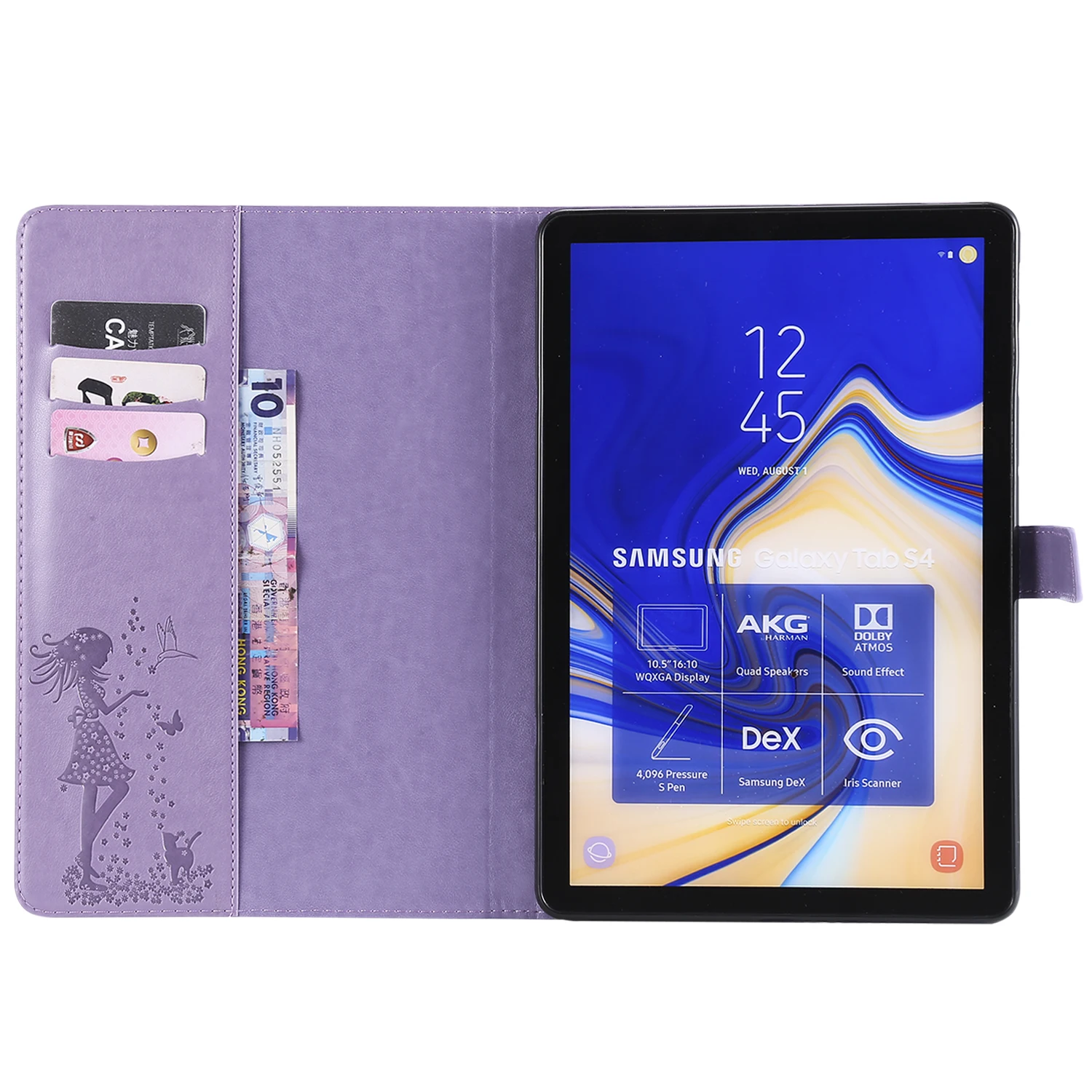 Новинка для samsung Galaxy T830/T835/Tab S4 10 дюймов Ultra Slim с магнитом из искусственной кожи; обувь на плоской подошве с закрытой пяткой с принтом: цветы