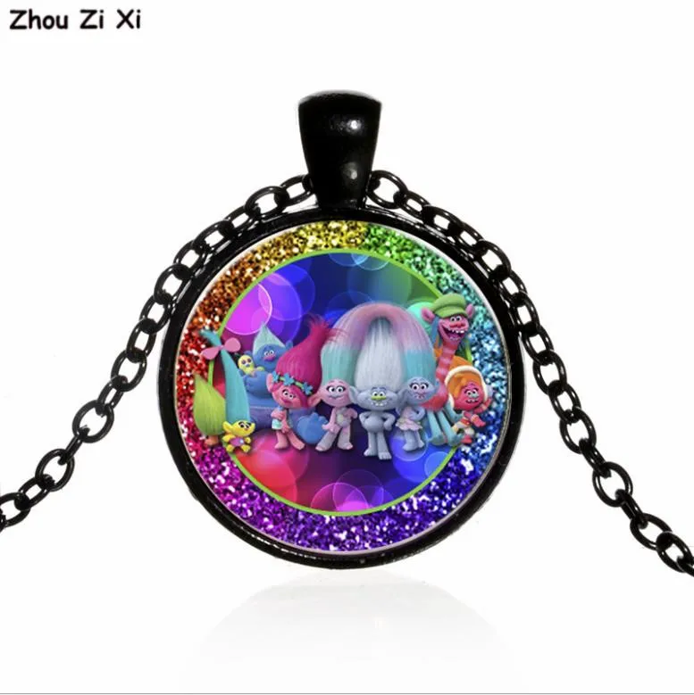 

Magic hair wizard Trolls time gem glass necklace Toys