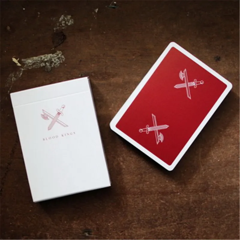 

1pcs BLOOD KINGS V2 Ellusionist Playing Cards Magic Cards Poker Magic Props Close Up Stage Magic Trick for Professional Magician