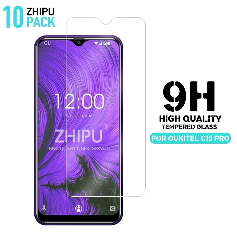 

10 Pcs Tempered Glass For Oukitel C15 Pro Glass Screen Protector 2.5D 9H Tempered Glass For Oukitel C15 Pro Protective Film