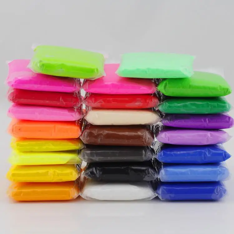 24 Colors Silly Putty Plasticine Soft polymer Play Dough Modelling Toys