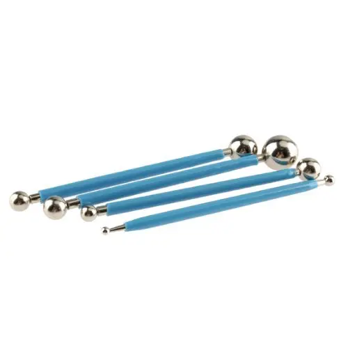 DIY Stainless Steel 8 Size Modelling Tool Ball Clay Plasticine Decoration Tool