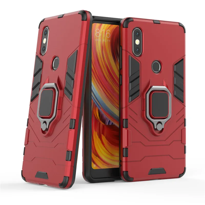 

for xiaomi mi mix 2s mix2s case Bracket Finger Ring armor Shockproof Hybrid stand cover Case For Xiaomi mi mix 2 S phone coque