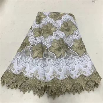 

New Latest African Lace Fabric 2019 Embroidered Nigerian Laces Fabric Top Quality French Tulle Lace Fabric For Women