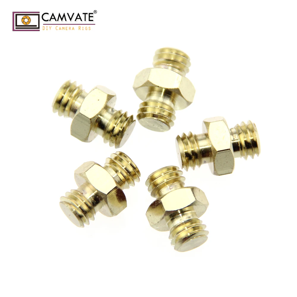 CAMVATE 5 шт. шпилька с двойной головкой 3/8 дюйма штекер до аксессуары для DSLR камеры