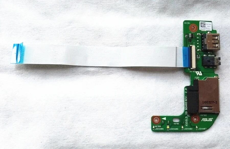 Compatible for Asus X555L X555LD Audio USB Card Reader IO Board /& Cable REV 2.0 60NB0620-IO1030