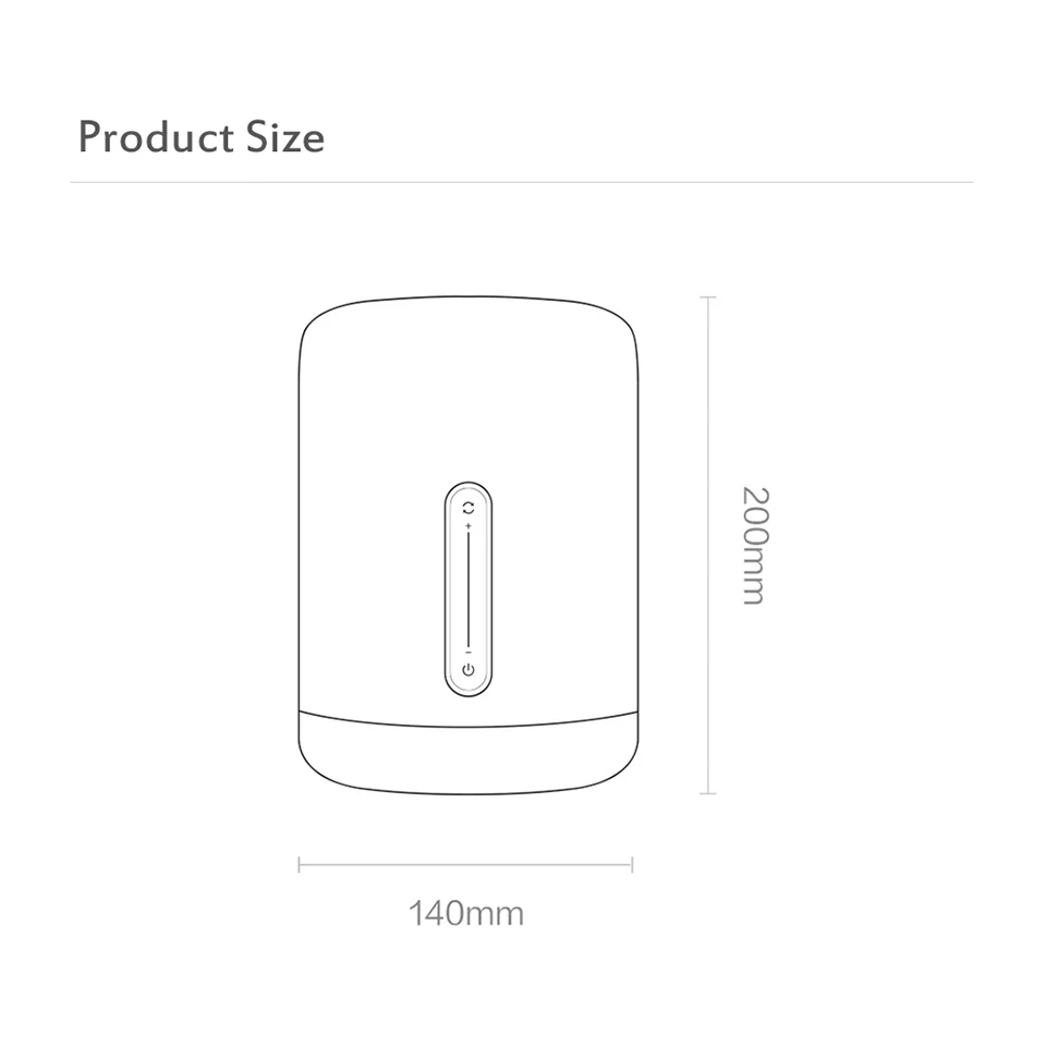 Original Xiaomi Mijia Bedside Lamp 2 Bluetooth WiFi Touch Panel APP Control RGB Table Lamp Works with Apple HomeKit Siri (8)