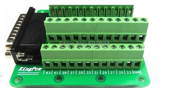 

5pcs/lot DB44 Male D-SUB DB-44 Adapter 44Pin signals Terminal Breakout Board ROHS 2 row