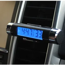 CJLWTTBOD новые автомобильные аксессуары Автомобильный термометр на выходе электронные часы комбо светодиодный дисплей украшения для приборной панели автомобиля