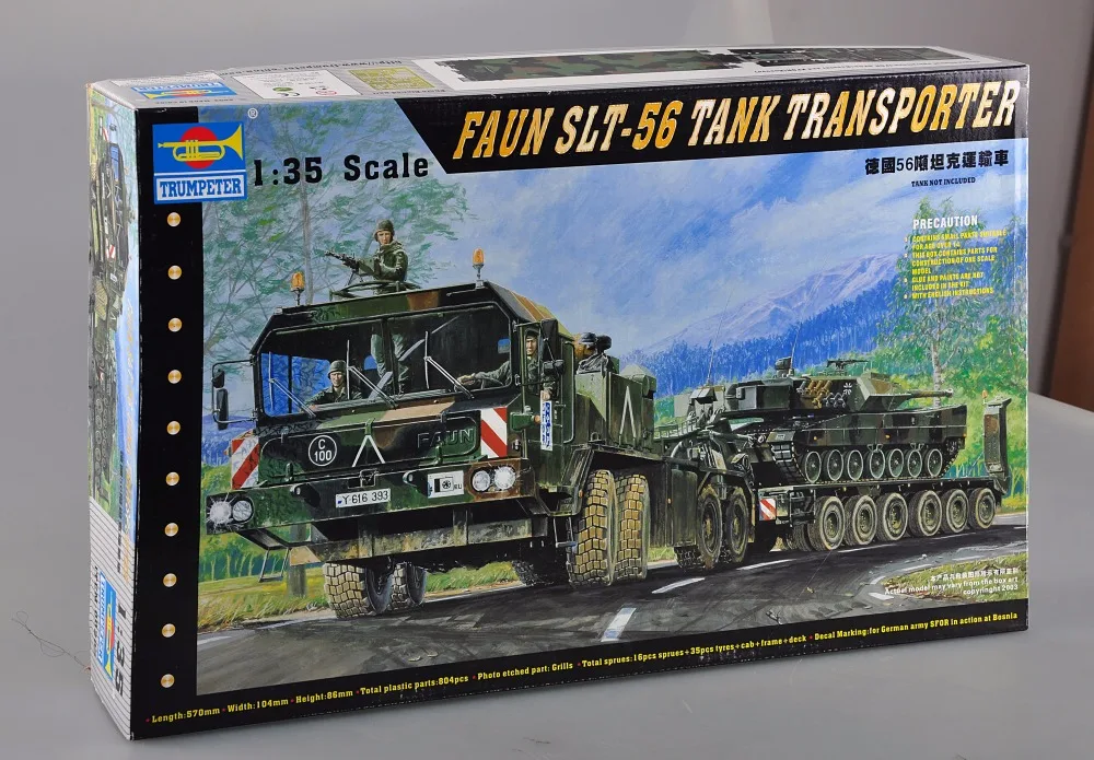 Трубач 00203 1/35 Faun elefant SLT-56 panzer transporter