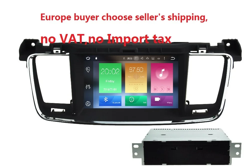 

7 inch 2 din 4GB RAM 32GB ROM android 8.0 car gps navigation for Peugeot 508 2010-2015,wifi,octa core