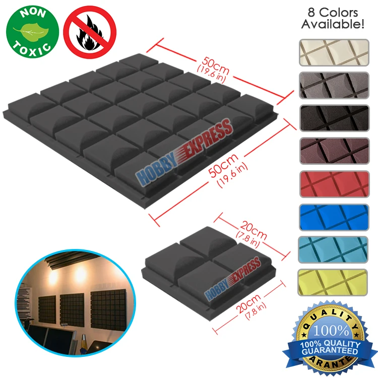 

Arrowzoom Studio Soundproofing Treatment Hemisphere Grid Acoustic Panel Foam Tile KK1040