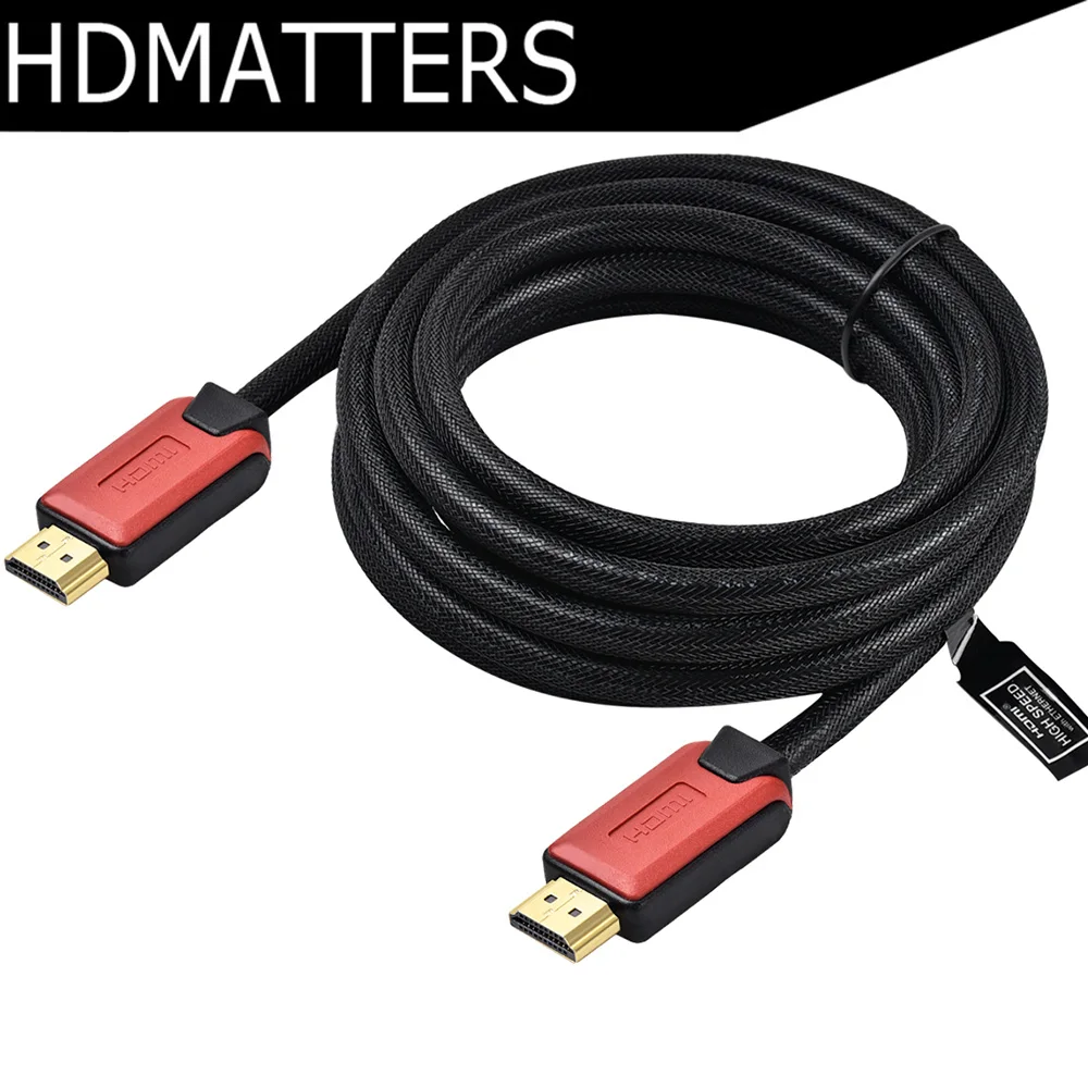 HDMI 2,0 кабель 3M 2M 4K 60HZ HDCP 2,2 28AWG HDMI кабель с нейлоновой сеткой(медный проводник+ фолинг+ AL оплетка