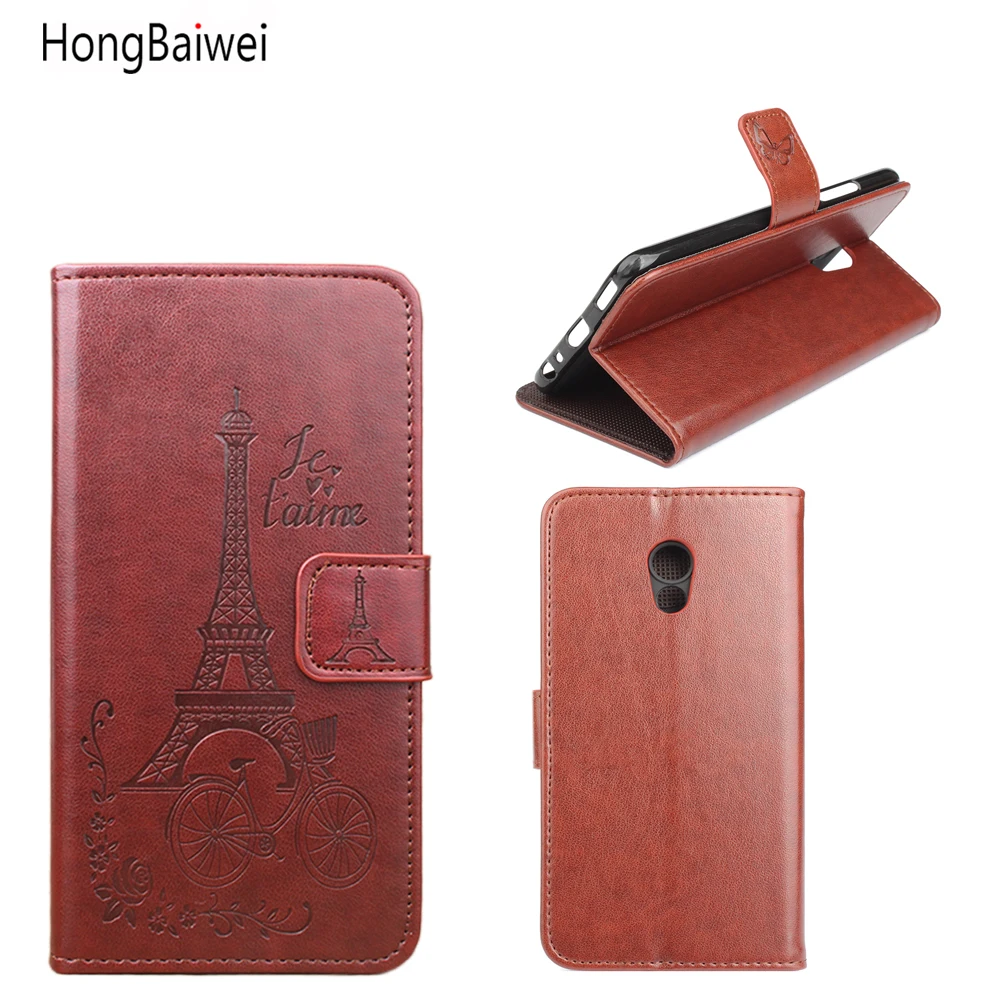 

HongBaiwei for Meizu Pro 6 Plus Case Wallet Style Fashion Embossed Flip Leather Case Cover for Meizu Pro 6 Plus 5.7 inch Shell