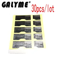 30 шт./партия, Новое поступление, черный цвет, подходит для GameBoyAdvance SP GBASP консоль, задняя бирка GBO DMG этикетка стикер ремонт корпуса консоли