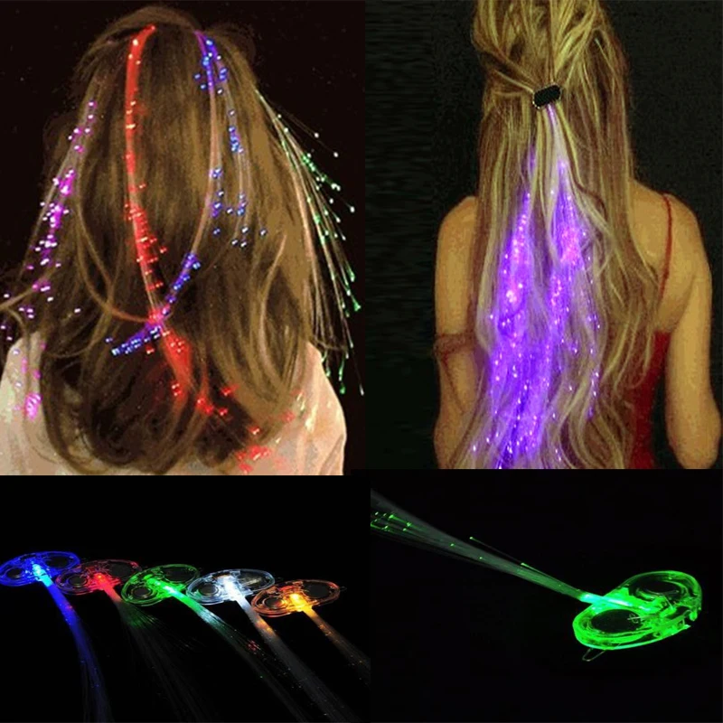 Girl Hair Light LED Hair Accessories Fiber Optic Lights Up Hair
