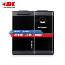 3.5 ”оригинальный Lenovo MA388 GSM сотовый телефон 480×320 fm MP3 двумя сим карты 0.3MP Камера Bluetooth старик сотовый телефон