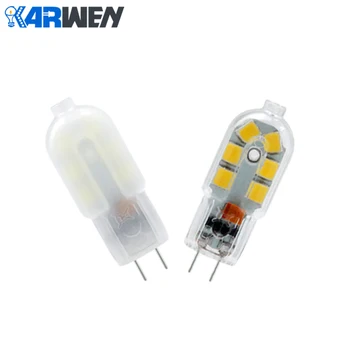 

KARWEN Mini LED G4 Lamp AC 220V DC 12V 2W SMD2835 Lampada LED Bulb G4 Clear/Milky Cover Ultra Bright spotlight Chandelier Lights