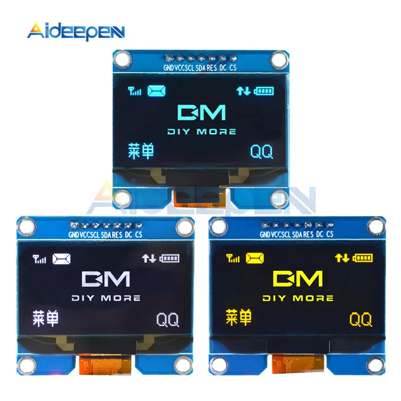 1,54 дюймов 7PIN OLED дисплей модуль SPD0301 Привод IC 3,3-5 в 128x64 IIC IEC SPI интерфейс белый/синий/желтый OLED экран доска