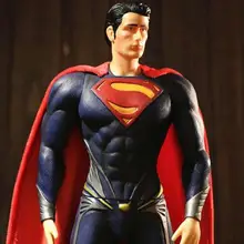 Горячей анимация 39 см Супермен Фигурки Игрушечные лошадки модель, супер человек Куклы, подарки для мальчиков, игрушечные лошадки для детей