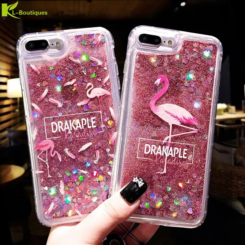 

Y5 2018 Case on for Huawei Y5 Prime 2018 Cover for Huawei Y5 Lite 2018 Fundas Dynamic Liquid Soft Silicone Flamingo Phone Cases