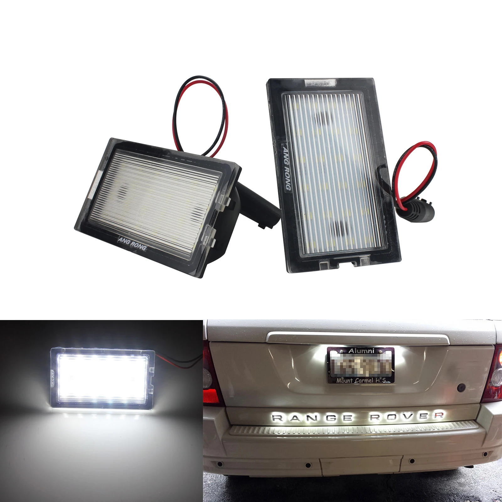 2x Светодиодный светильник Ной знак ANGRONG для Land Rover Freelander 2 / LR2 (L359) 2008 2014|Сигнальная