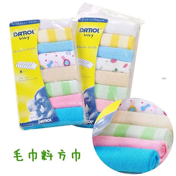 8pcs/lot baby feeding cotton towel kids Infants handkerchief Newborn