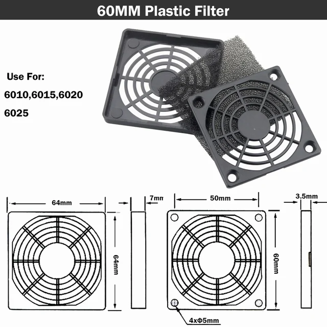 Aicharynic Lot de 2 filtres à poussière pour ventilateur 400 x 300