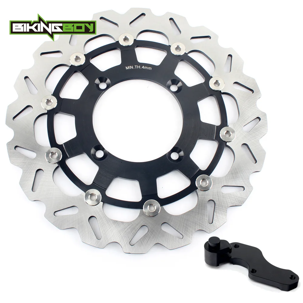 

BIKINGBOY MX Offroad 320MM Front Brake Disc Rotor Bracket Adaptor for Kawasaki KX 125 250 06-08 KLX 450R 07-12 KX250F KX450F 06