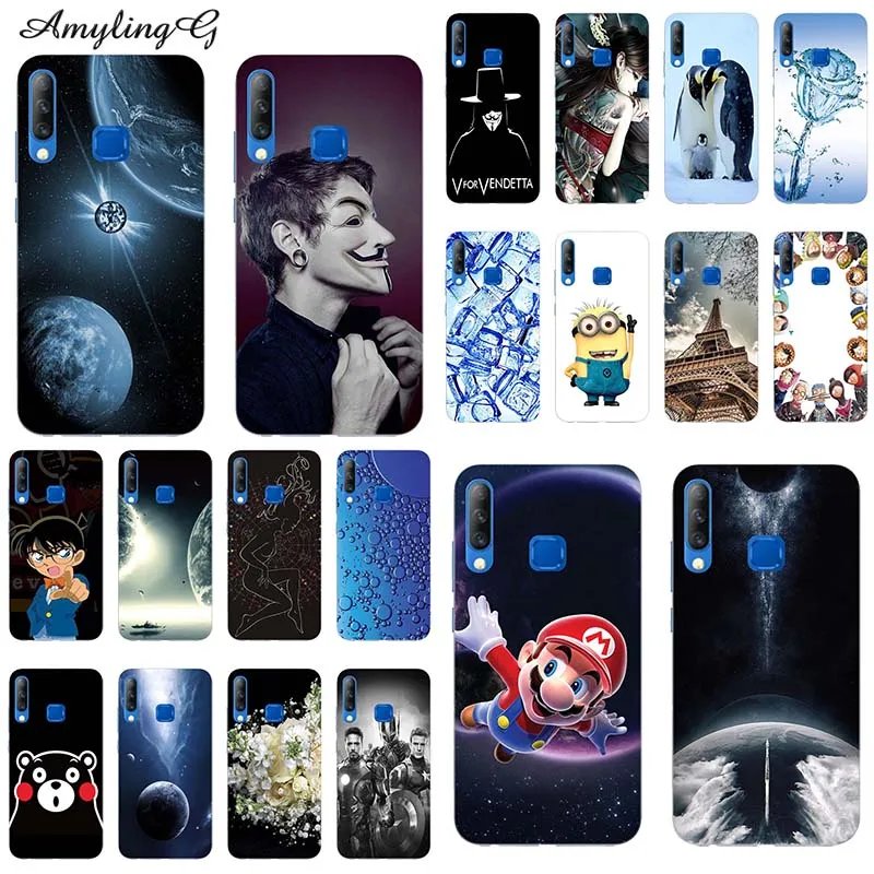 

Soft Phone Case For Infinix Smart 3 Plus X627V 6.21" TPU Case Print Back Cover Fashion Cartoon Rose Patterned Shell Fundas Para