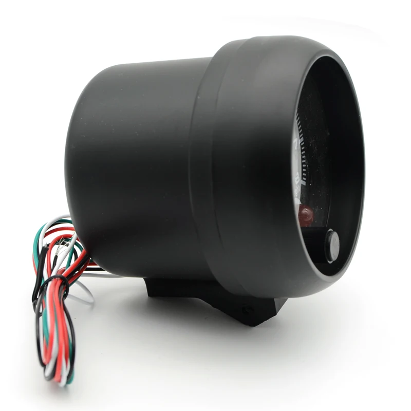 3.75" 95mm Tachometer RPM Gauge Black Face Blue LED 0-8000 rpm For warning function