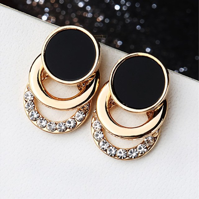 Sale Crystal Heart Star Crown Drop Earrings for Women Rhinestone Earring Long Tassel Big Fashion Wedding Party Jewelry
