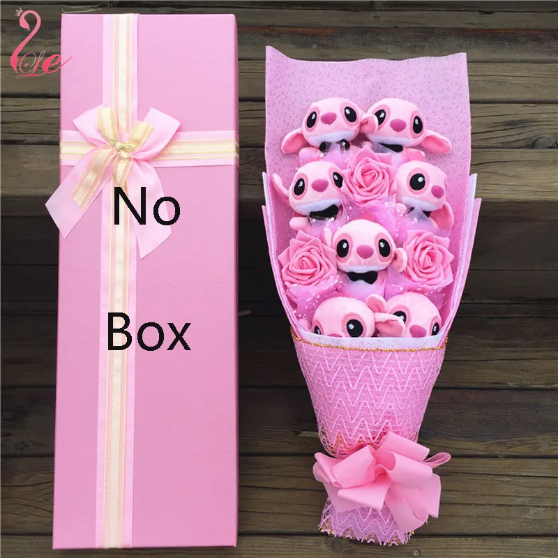Новинка, плюшевые игрушки, аниме Лило и Стич, мягкие куклы в виде животных, Kawaii Stich, плюшевые букеты для детей, подарки на день рождения, без коробки - Цвет: 10 No box