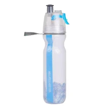 500 мл креативная распылительная бутылка для воды, портативная двухслойная распылительная бутылка для воды для спорта на открытом воздухе, посуда для напитков