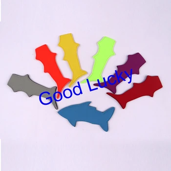 

300pcs/lot free shipping shark Ice popsicle sleeves Ice Pop lolly shark tail popsicle holders neoprene popsicle holder 7 colors