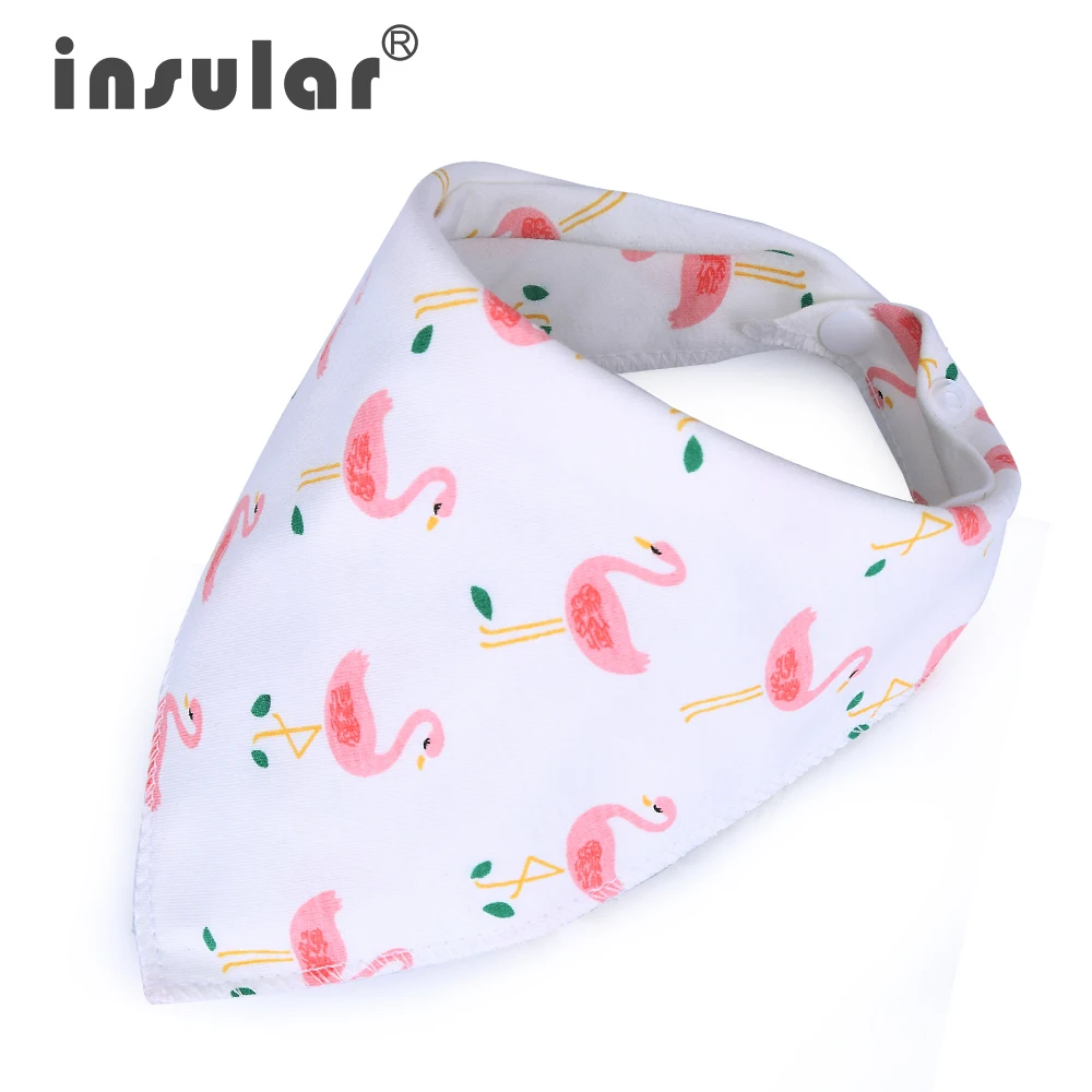

Flamingo Baby Bibs Cotton Newborn Dribble Bibs for Girls Boys Babador Baby Feeding Burp Cloths Child Smock Bebe Eating Apron