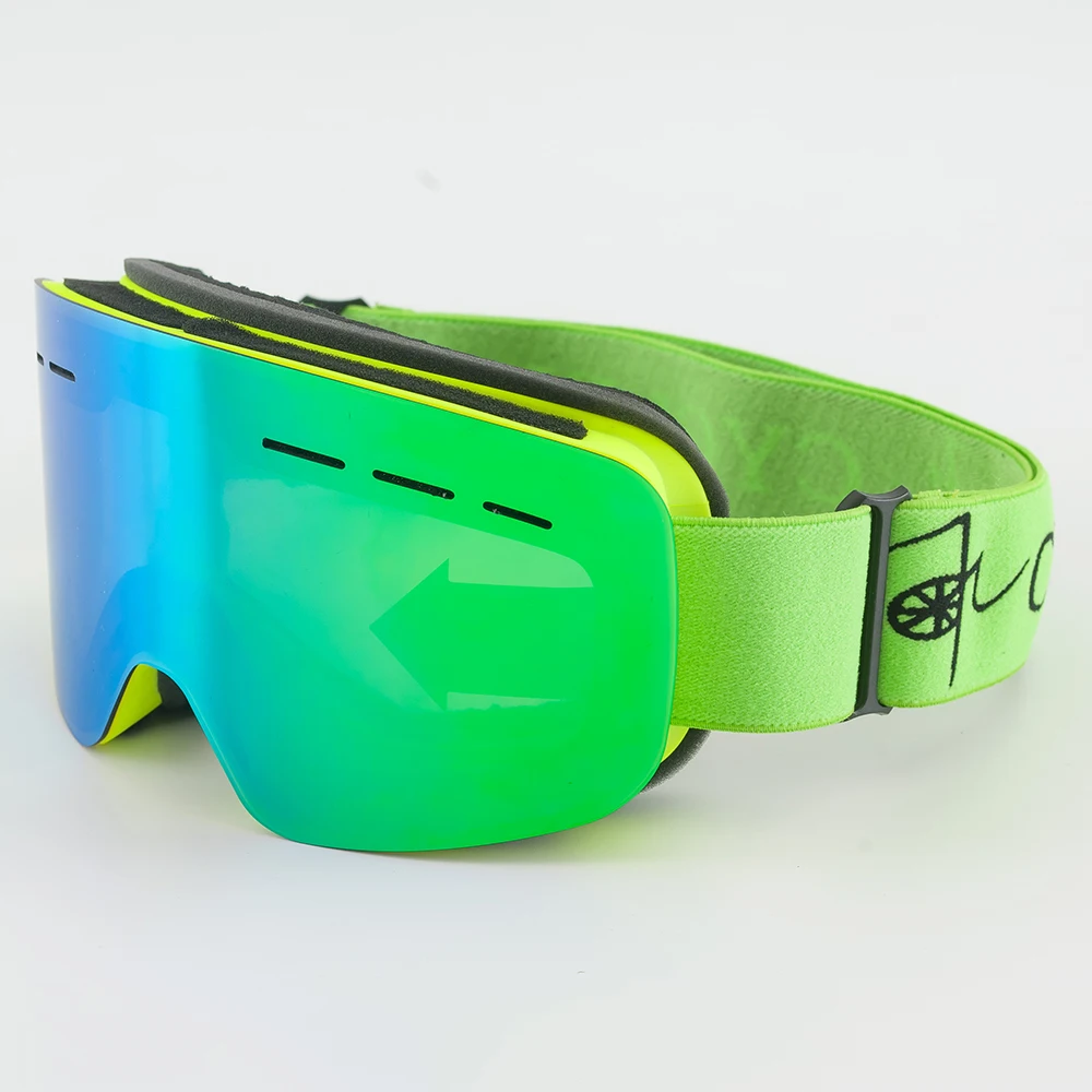 Очки для сноуборда с полным покрытием UV400, анти-туман, двойные линзы, лыжные очки для мужчин и женщин, gafas esqui, большая версия, зимние лыжные очки