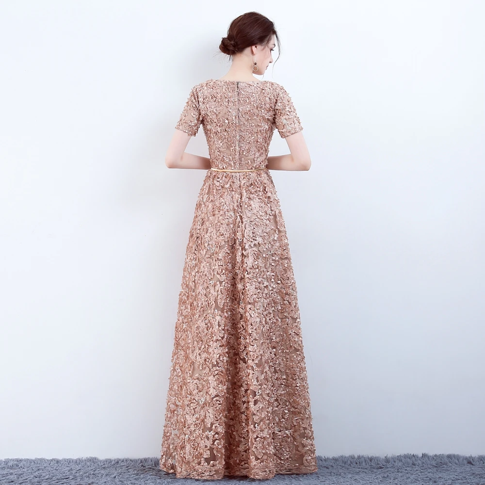 YIDINGZS элегантное кружевное вечернее платье цвета хаки простое вечернее платье длиной до пола Торжественное платье
