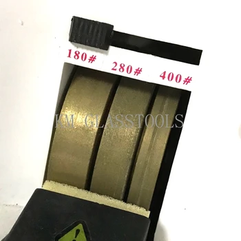 

Free Shipping! Trimming chamfered diamond wheel for grinding lenses (3 grinding wheels).