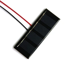 0.2W 2V Mini Solar Panel+Cable Epoxy Solar Cell Polycrystalline Easy DIY Solar Module System 78.8*28.3*3MM Free Shipping