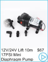 AC 110 V/220 V 40PSI Электрический водяной насос мини мембранный насос 25 m подъемные погружные насосы FL-41 FL-43