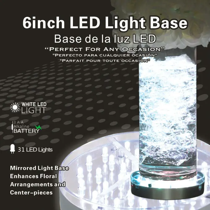 white led light base 