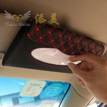 Simple generous styling car sunvisor type tissue box cover,Car sun visor Paper Napkin bag storage holder,Free shipping