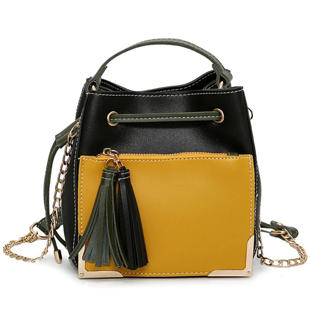 Women Bags Over Shoulder Leather Handbags Crossbody Fringe Tassel Women Bags Over Shoulder Leather Handbags Crossbody Fringe Tassel Tote Bag Female Chain Brand Sling Small
